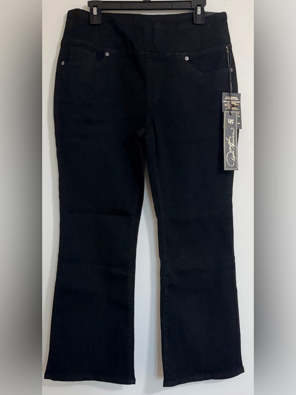 DG2 by Diane Gilman Pull On Black Bootcut Jeans - Picture 6 of 7